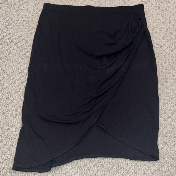 Helmut Lang Nova Jersey Twist Draped Skirt - Picture 3 of 6